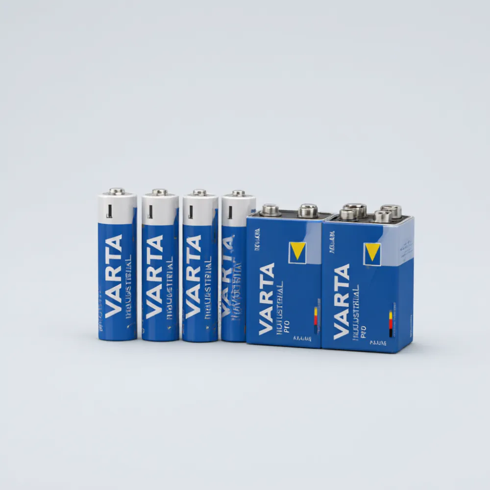 Reservebatterijen 2x 9V + 4x AAA (Varta)