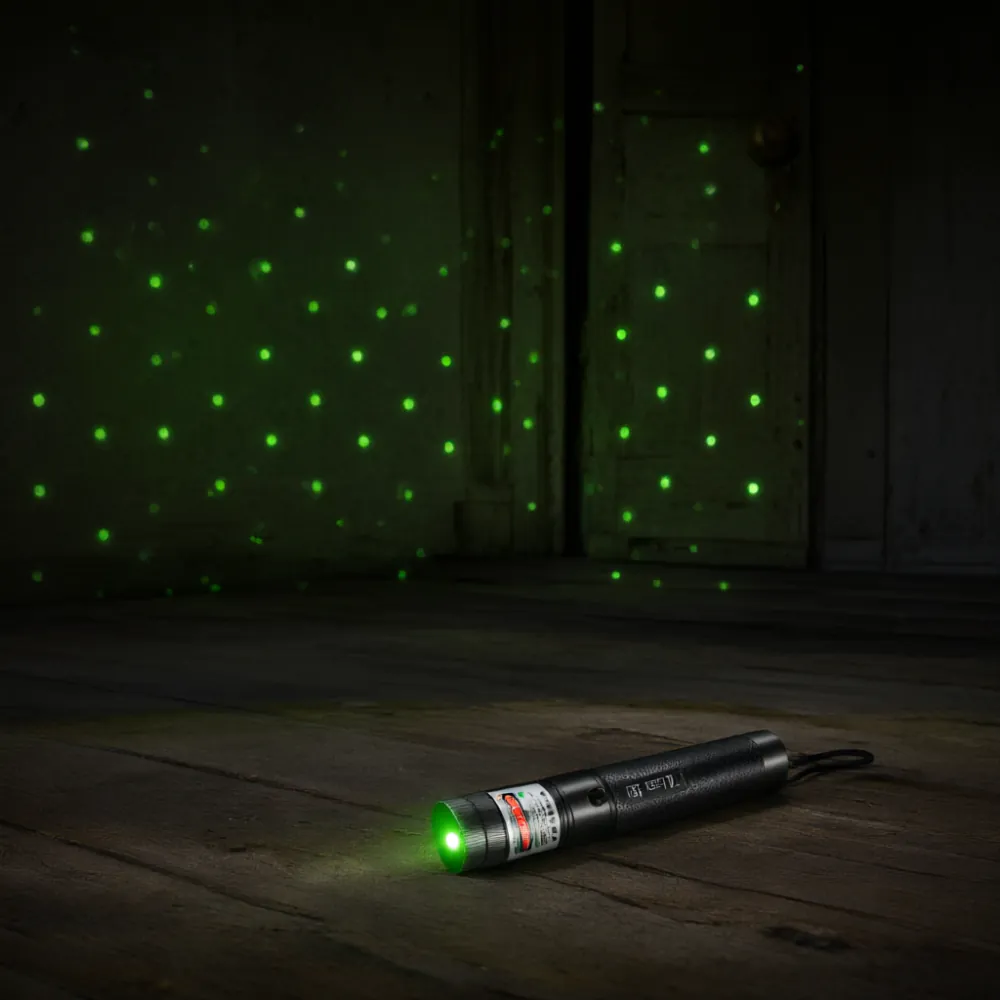 Groene laser grid projector